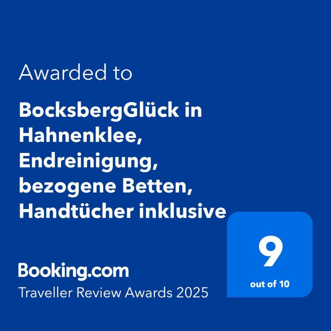 Bocksbergglueck In Hahnenklee, Endreinigung, Bezogene Betten, Handtuecher Inklusive Гослар Екстериор снимка